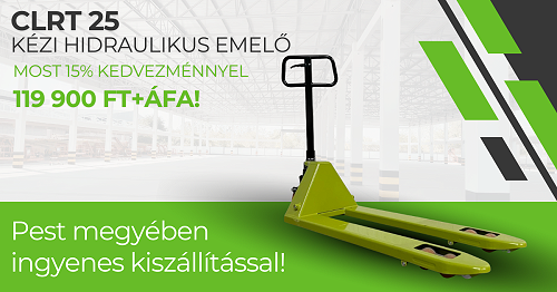CLRT25 Manuális hidraulikus emelő (béka) - most 15%-os kedvezménnyel!